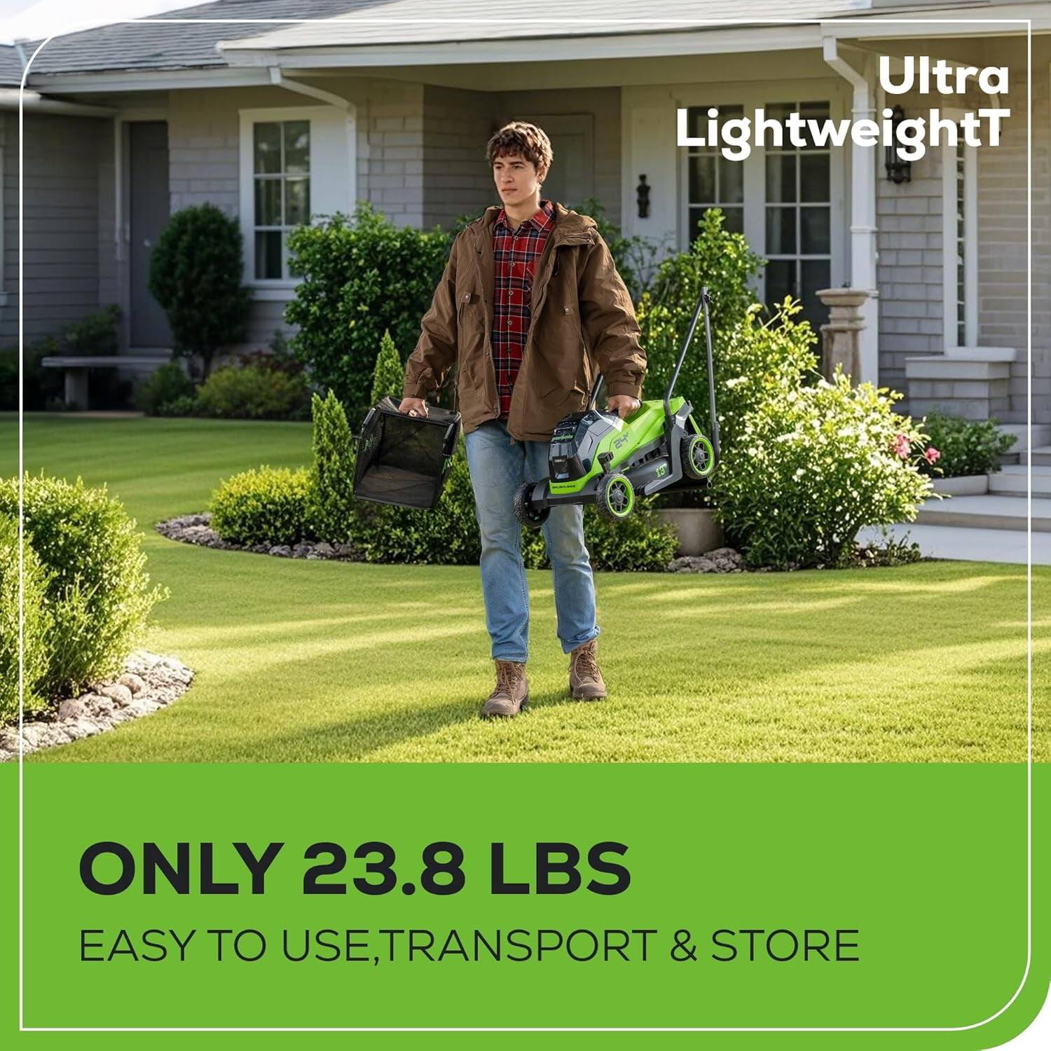 Ultra Lightweight  
ONLY 23.8 LBS  
EASY TO USE, TRANSPORT & STORE