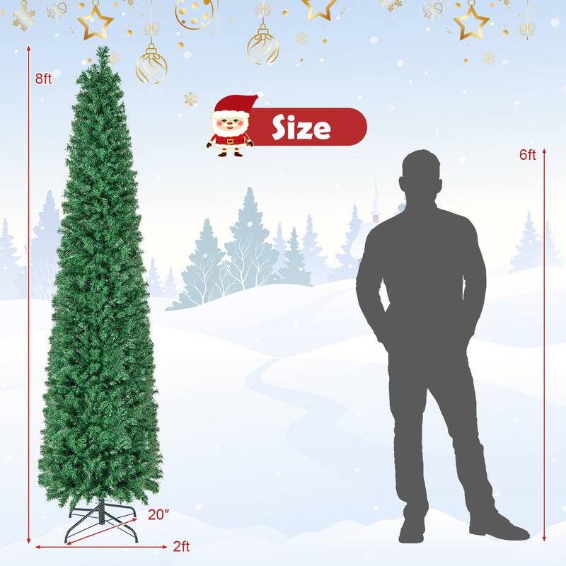 8ft  
Size  
6ft  
20"  
2ft