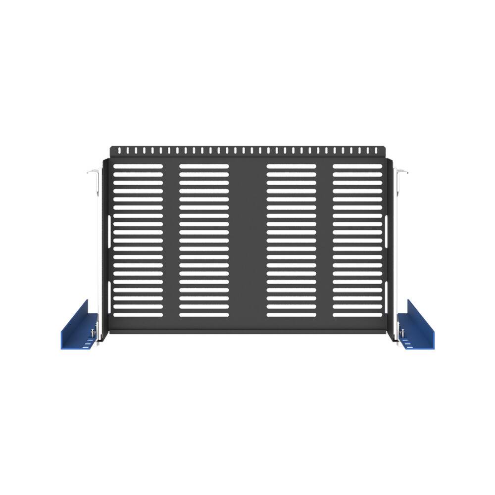 Alt View 5. RackSolutions - RackSolutions 1U Sliding 2Post Cantilever Shelf 10in Depth - Black.