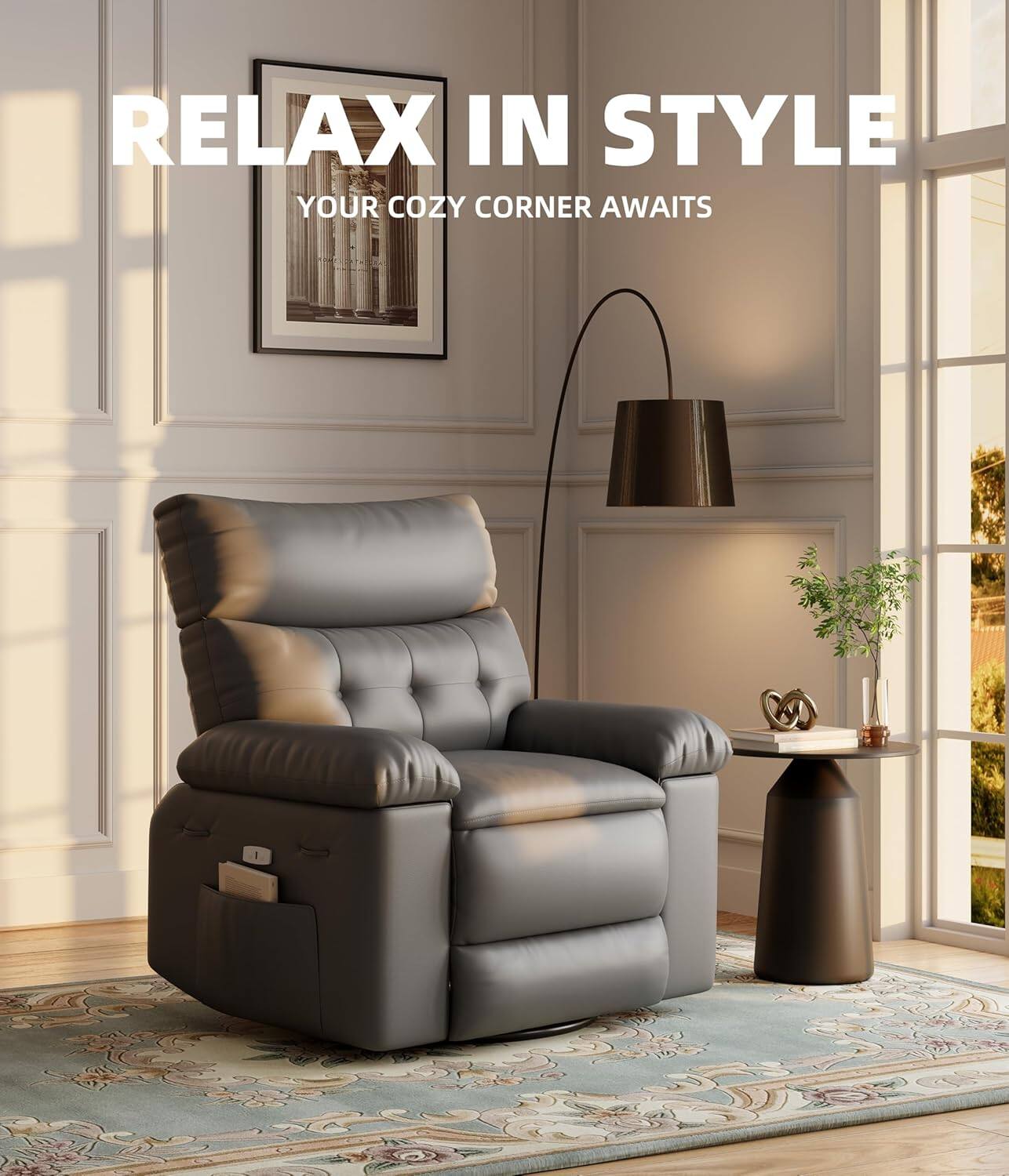 RELAX IN STYLE  
YOUR COZY CORNER AWAITS