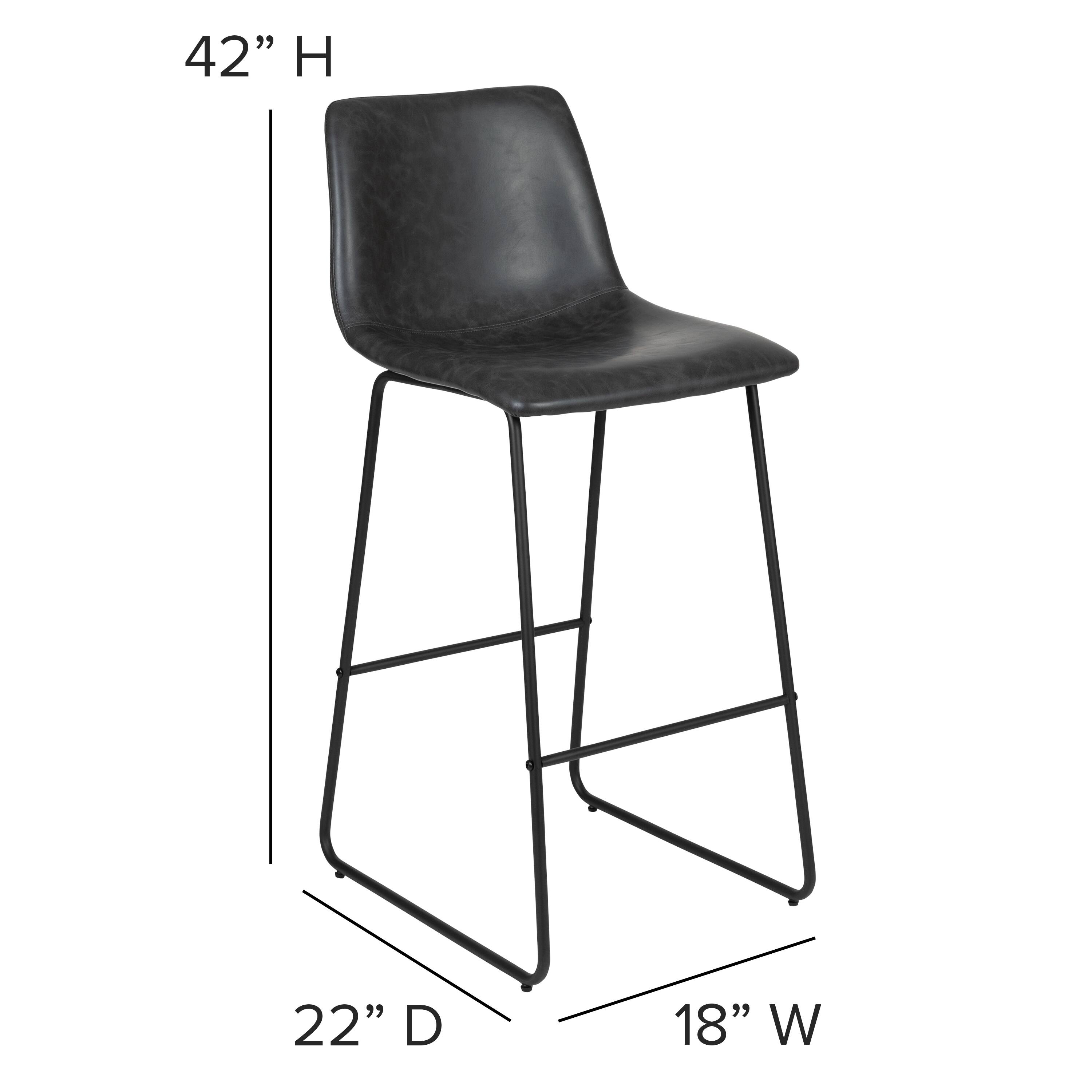 42" H  
22" D  
18" W
