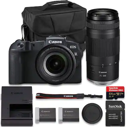 CANON LENS RF75-300mm F4-5.6
Canon RF24-105mm EOS LENS F4-7.1 IS CANON STM
R 75-100-195
Canon 75-300 67mm
anon on Canon
SanDisk Extreme PRO 64GB V30
A1
EEASO HILL
Canon DECIEOT COA LE 411
wA Canon AT PASM UP 411
Fav
Canon SanDisk microSD microSDHC ADAPTER microSDXC