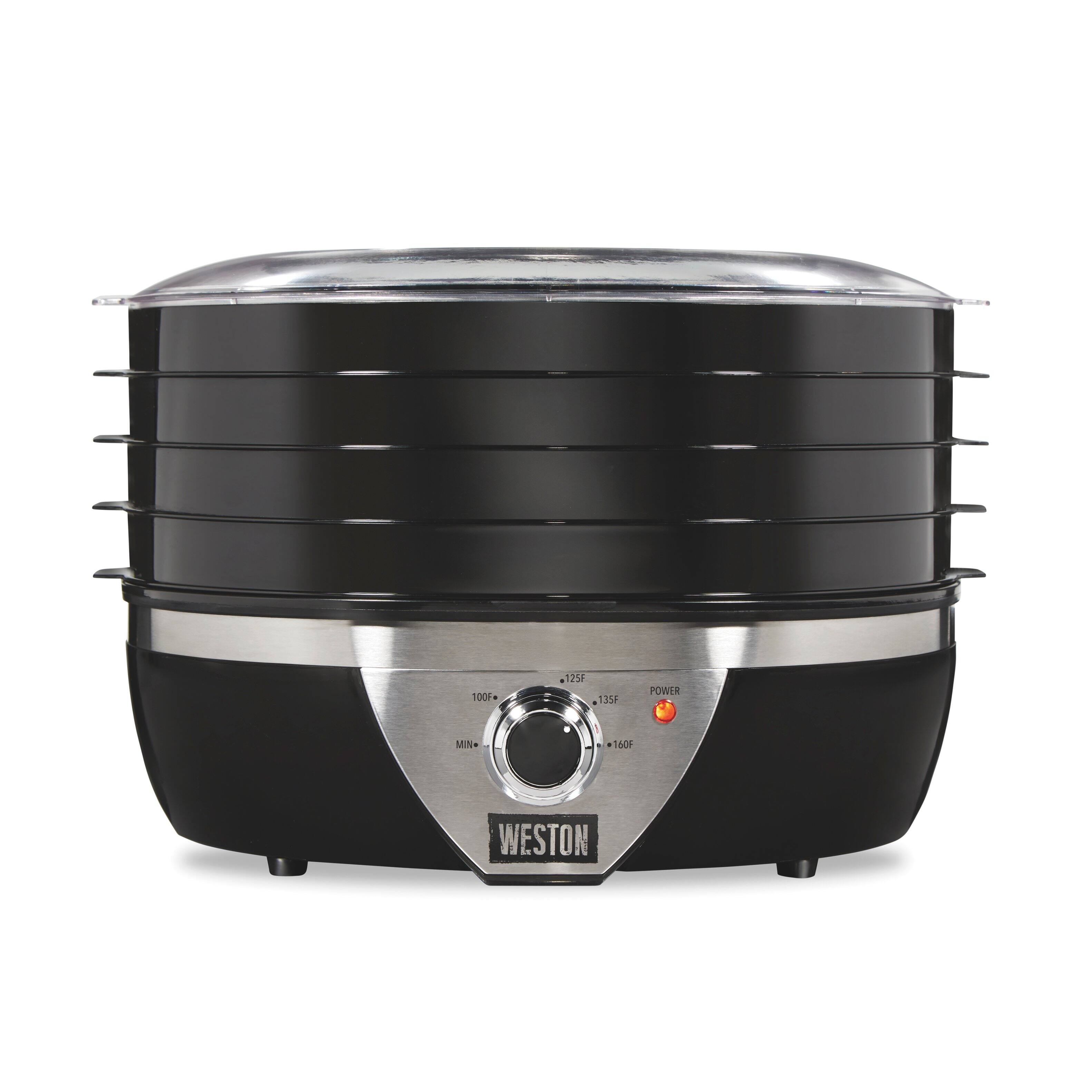 Angle. Weston - Weston 4 Tray Food Dehydrator - BLACK.