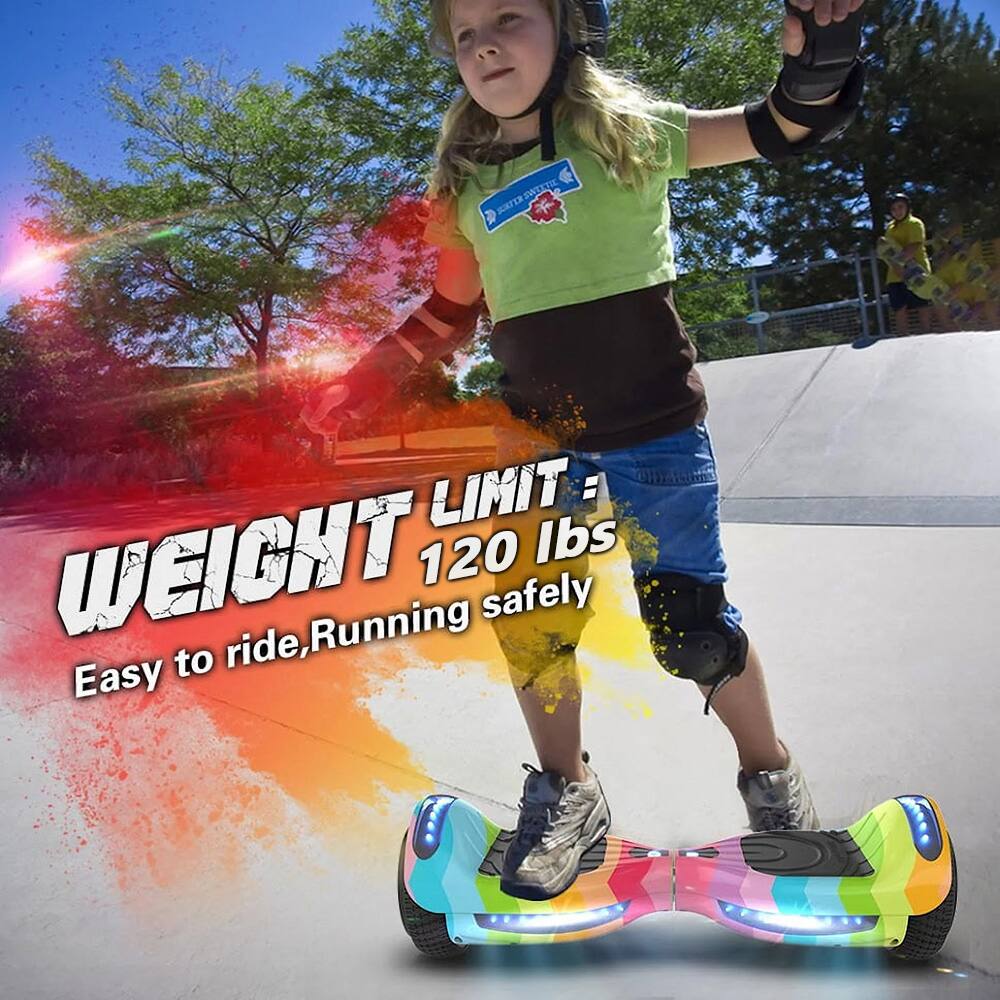 WEIGHT LIMIT: 120 lbs  
Easy to ride, Running safely