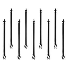 VEVOR - Chain Link Fence Extensions, 9 Packs 27.4" Extension Height, Galvanized Post Extender for 1.3" to 1.5" Top of Fence - Black