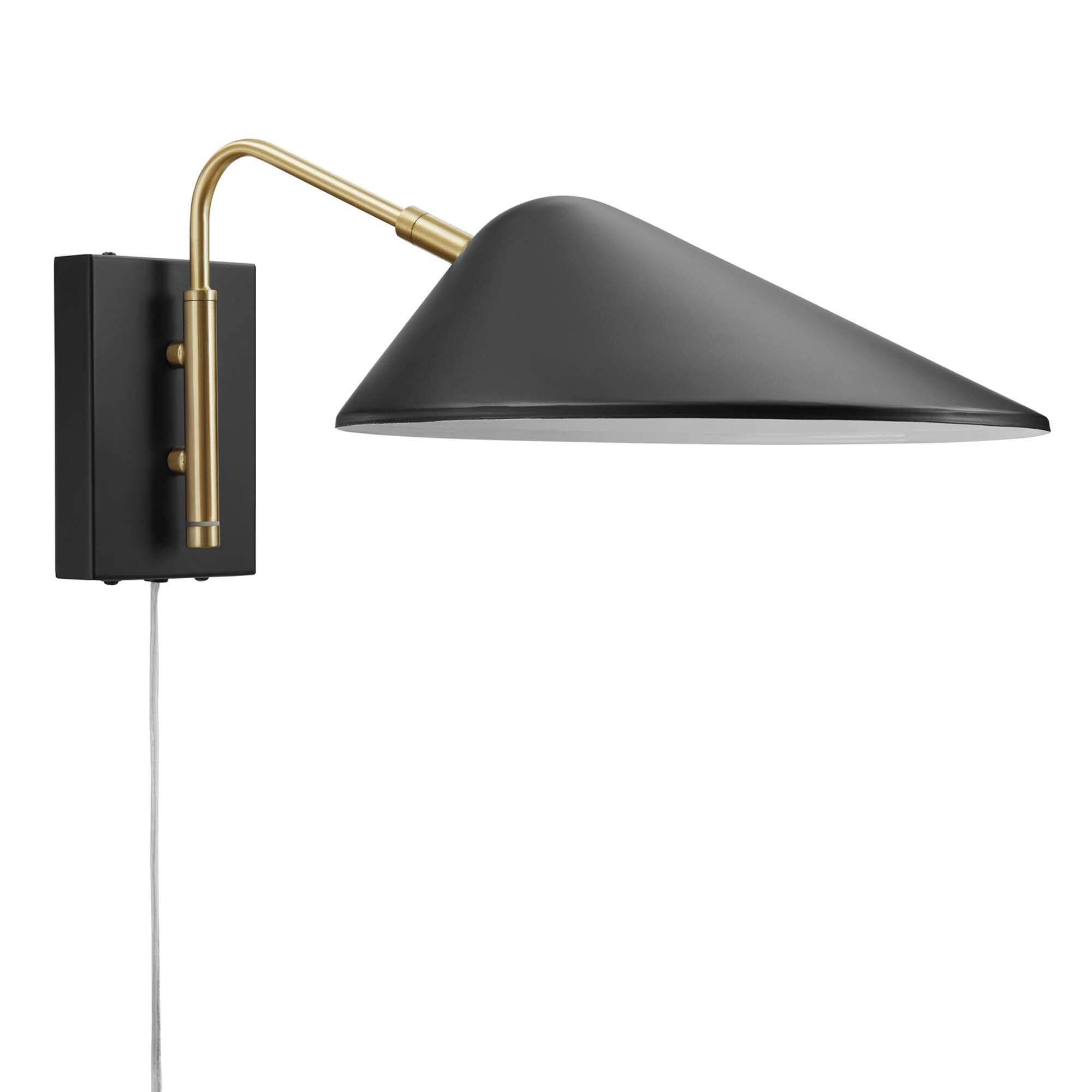 Alt View 1. Modway - Journey 7" Swing Arm Wall Sconce by Modway - Black.