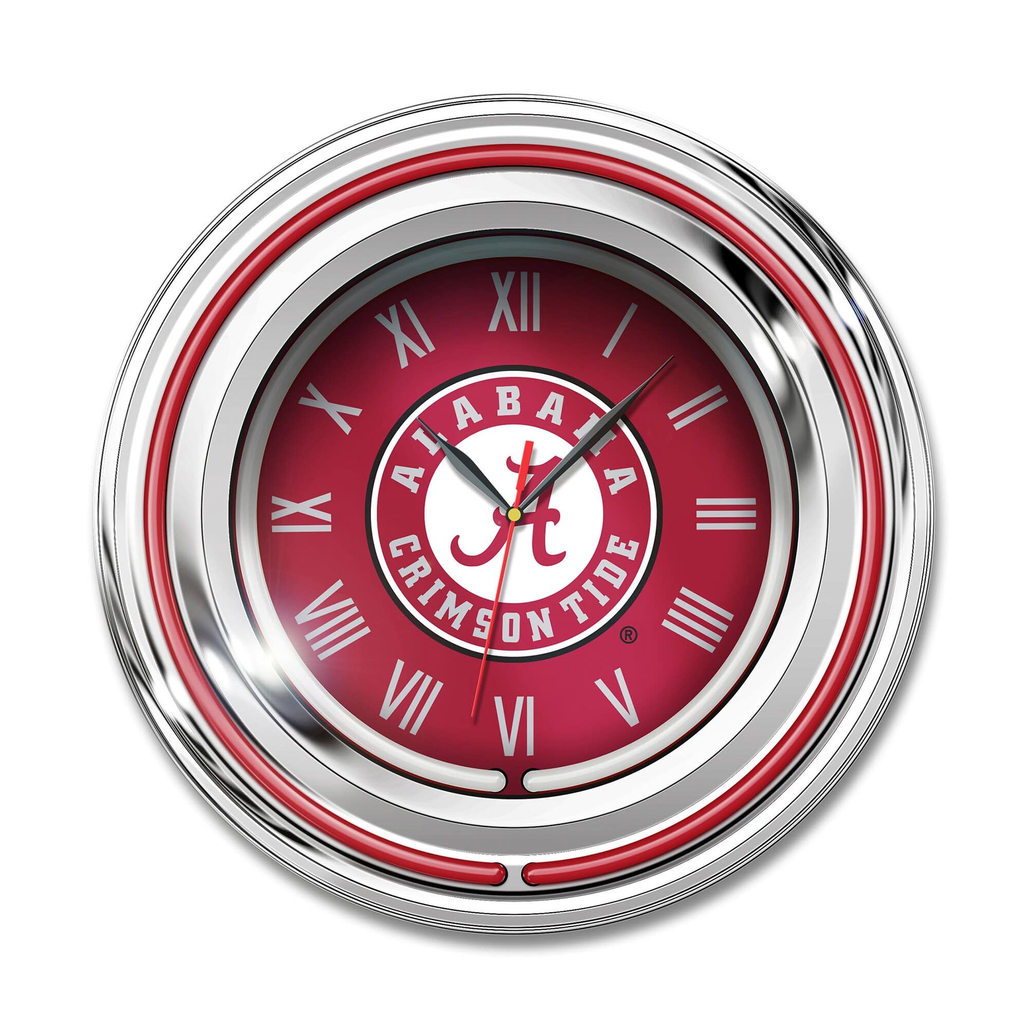 Imperial - Alabama Crimson Tide 15" Team Color Neon Clock - Red
