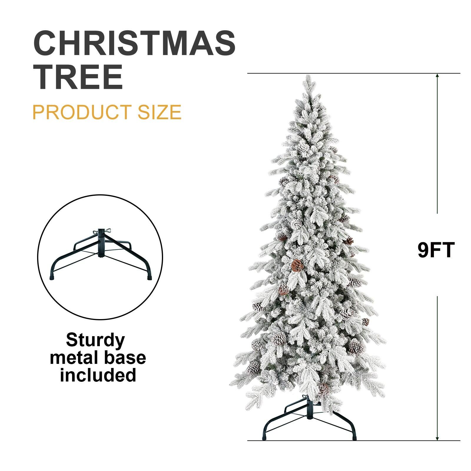 CHRISTMAS TREE  
PRODUCT SIZE  
9FT  
Sturdy metal base included
