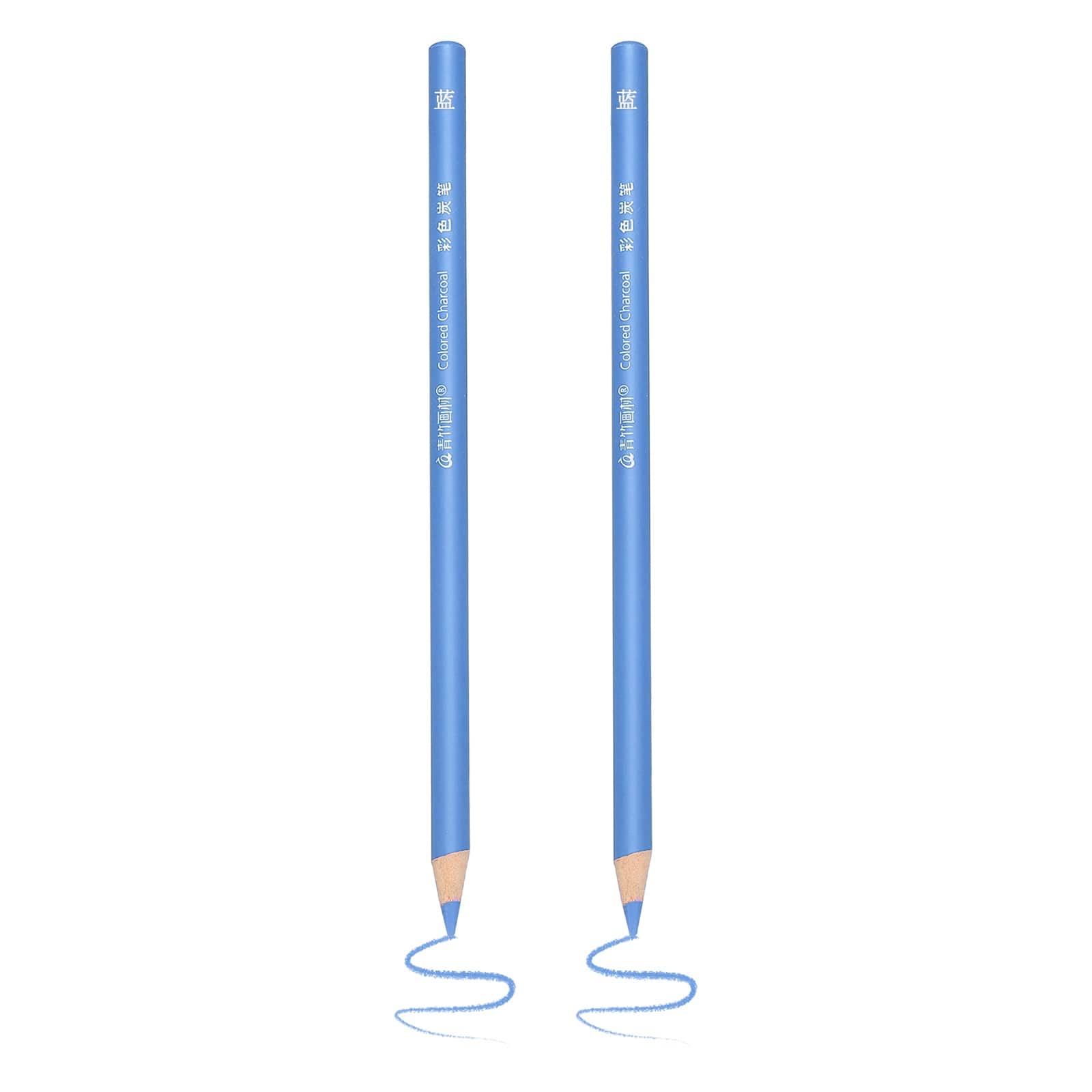 Unique Bargains - 2pcs Color Drawing Pencils Graphite Sketch Colored Pencil Art Supplies for Coloring Books Painting - Light Blue price history on PriceWatchPro