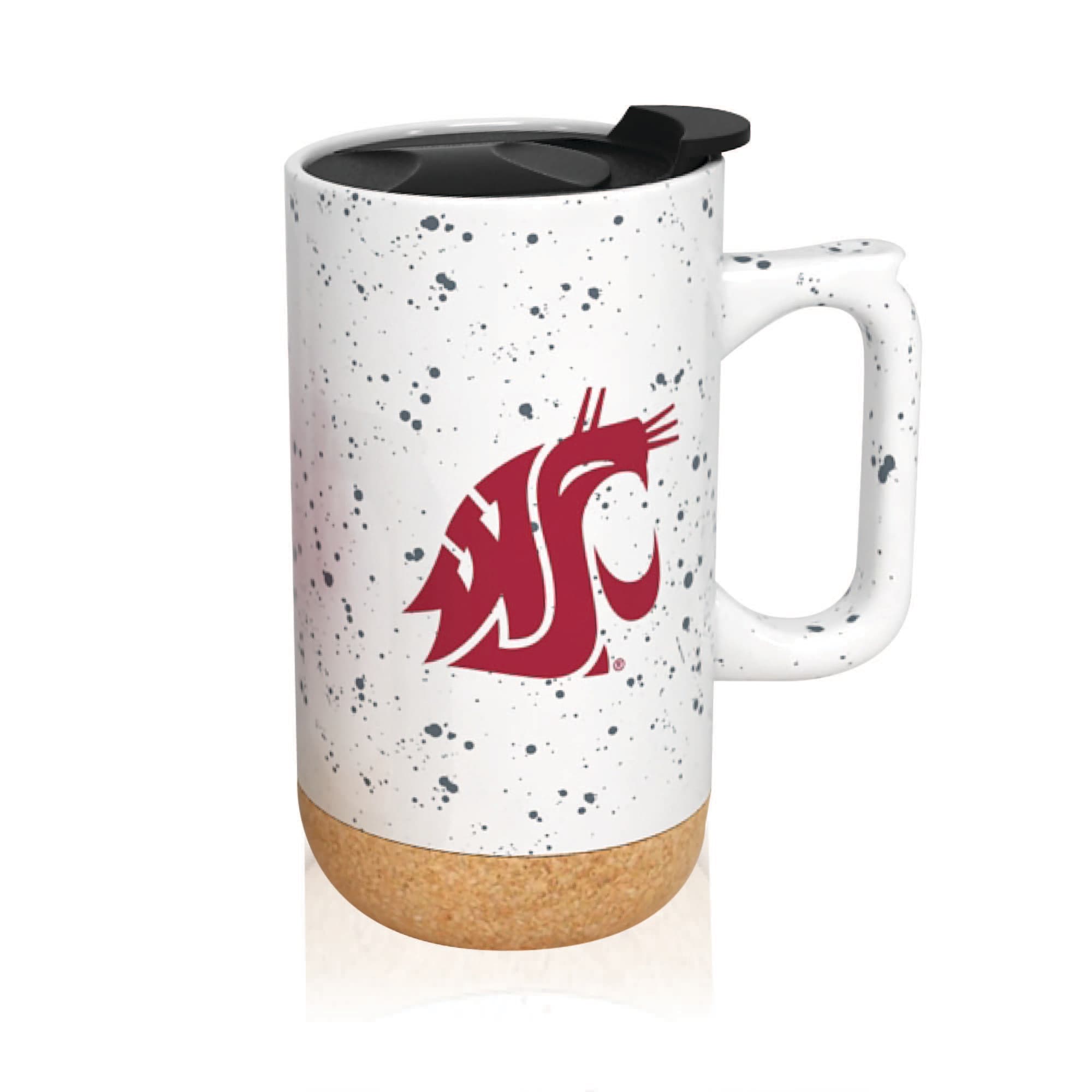 Alt View 1. Indigo Falls - Washington State Cougars 18oz. Speckle Cork Mug - Multicolor.