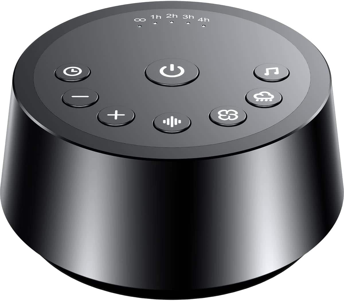 FINEAK - Sound Machines Sleep White Noise Machine with 25 Soothing Sounds - Black