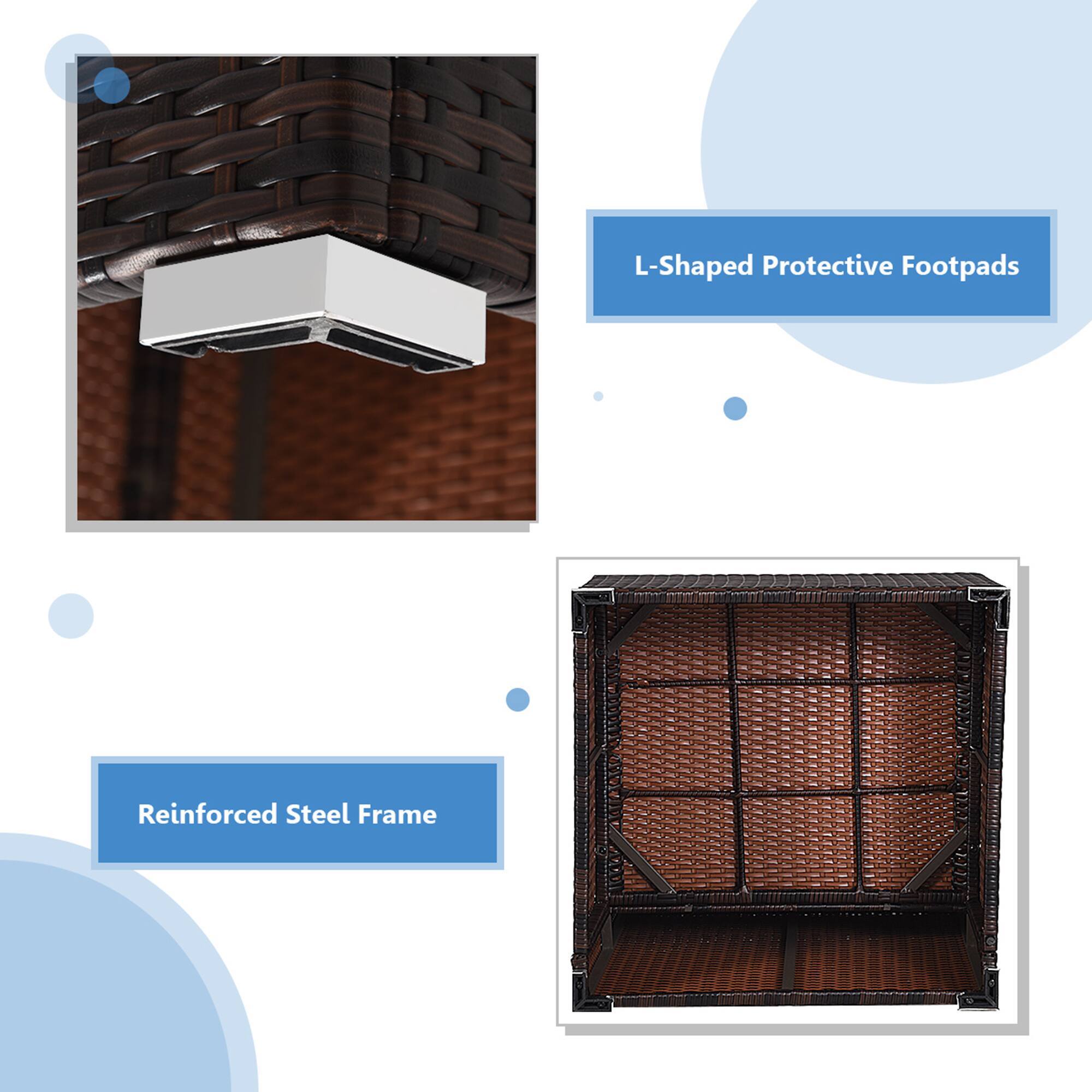 L-Shaped Protective Footpads

Reinforced Steel Frame