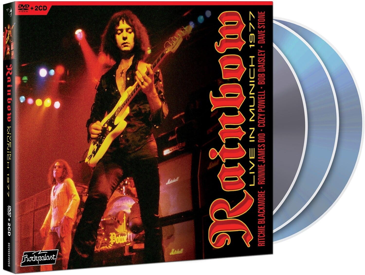 Rainbow  
Live in Munich 1977  
Ritchie Blackmore - Ronnie James Dio - Bob Daisley - Cozy Powell - Dave Stone  

DVD + 2CD  
Rockpalast