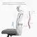 S-shaped chair back design, accurate fit, effective support, protect the human spine
α = 30°
γ = 40°
β = 45°
δ = 35°