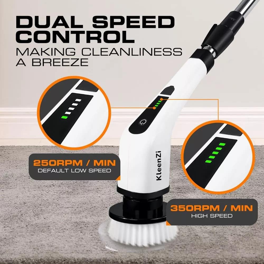 Luminuxe Electric Spin Scrubber Cleaning Brush 8 In 1 with