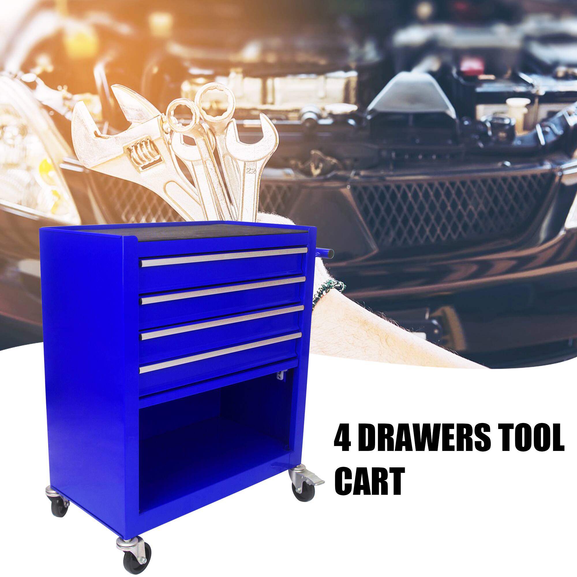 4 Drawers Tool Cart