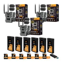 Spypoint - FLEX-DARK GPS-Enabled Cellular Trail Camera with Accessories Bundle