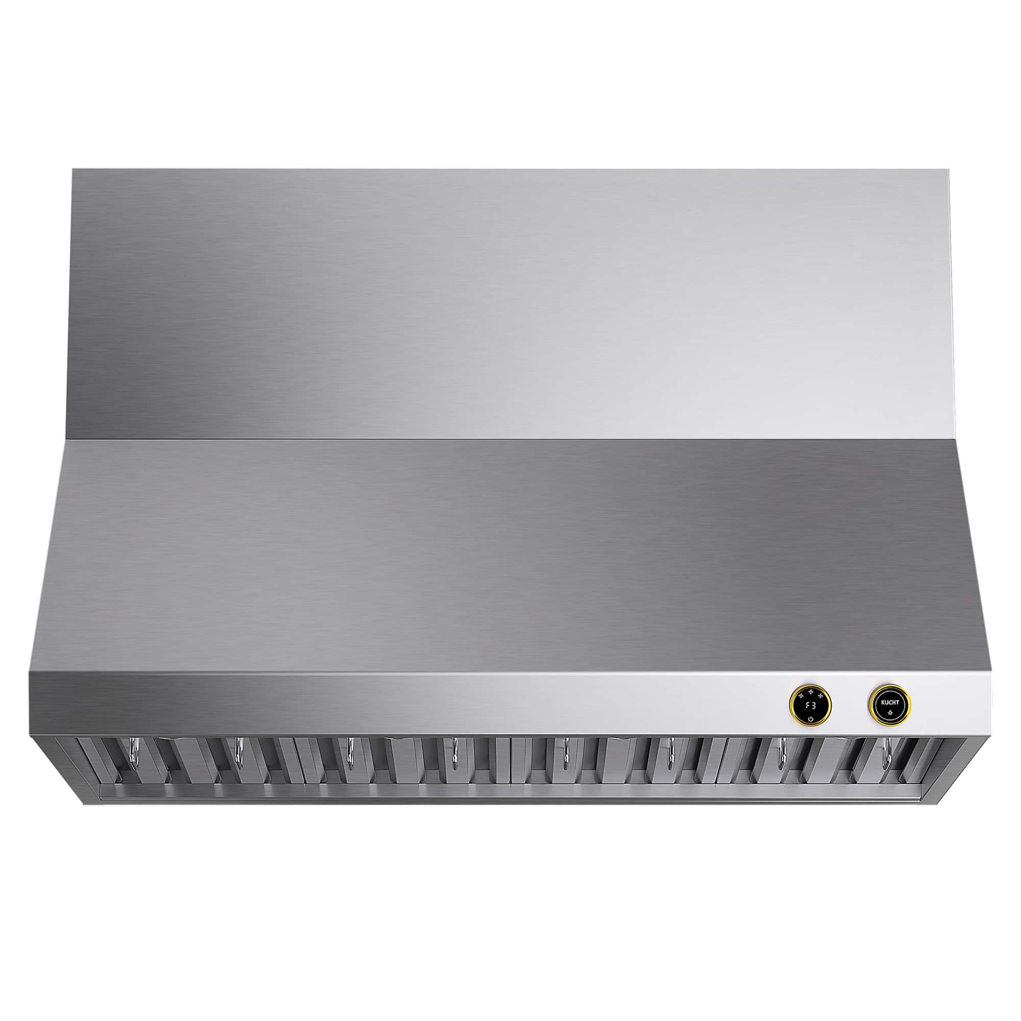 Kucht - 48 inches - Externally Vented - Wall Range Hood - Stainless Steel & Gold price history on PriceWatchPro