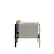 Alt View 16. Alamont Home - Lea Indoor/Outdoor Loveseat with Cushions - Modern Steel Framed Chair with Storage Pockets - Light Gray.