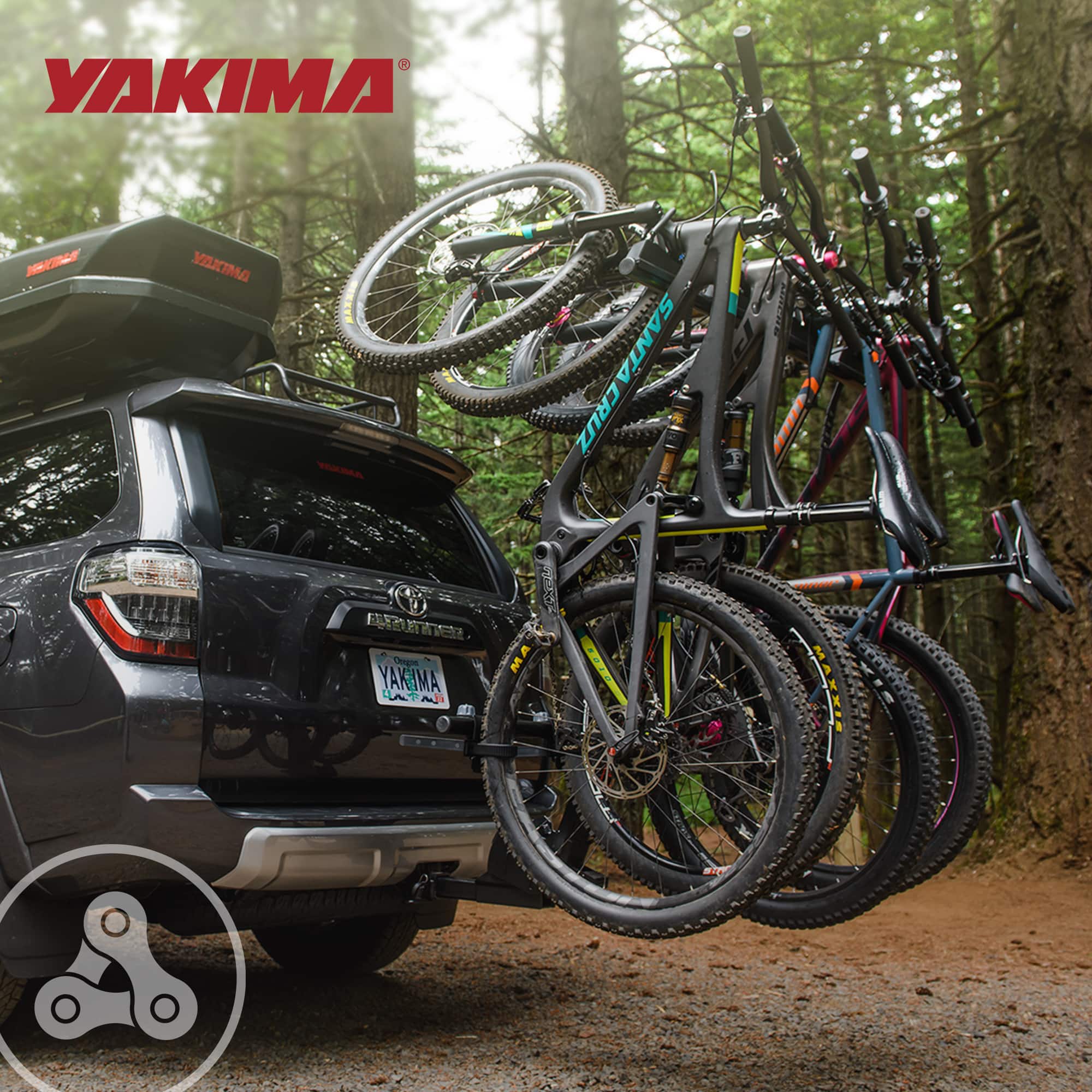 Yakima HangOver 4 Adjustable Vertical Steel Mountain Bike Hitch