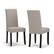 Angle. Simpli Home - Acadian Parson Dining Chair (Set of 2) - Light Beige.