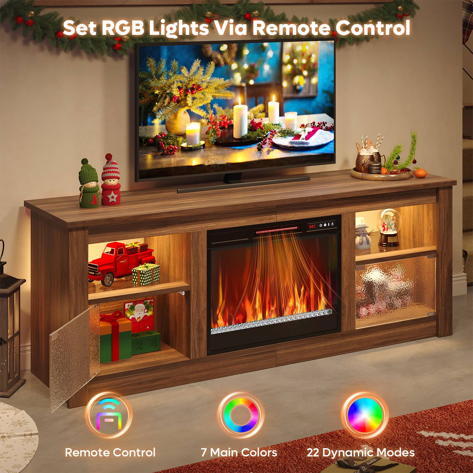 Set RGB Lights Via Remote Control

- Remote Control
- 7 Main Colors
- 22 Dynamic Modes