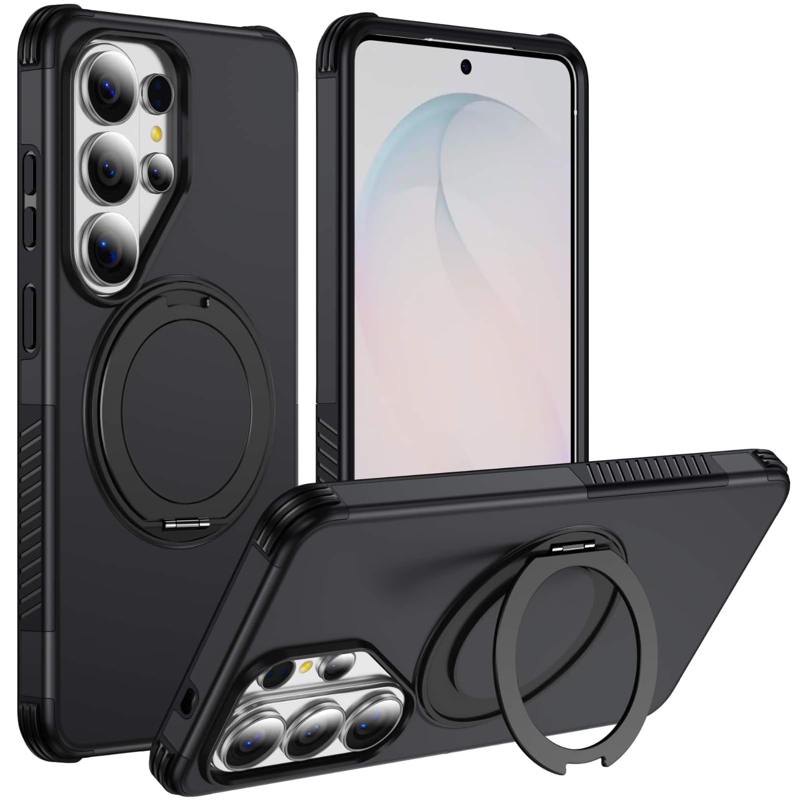 UUCOVER - Magnetic Case for Samsung Galaxy S26 Ultra,Shockproof TPU+PC Case Rind Holder Stand Case Compatible with MagSafe Cover - Black price history on PriceWatchPro