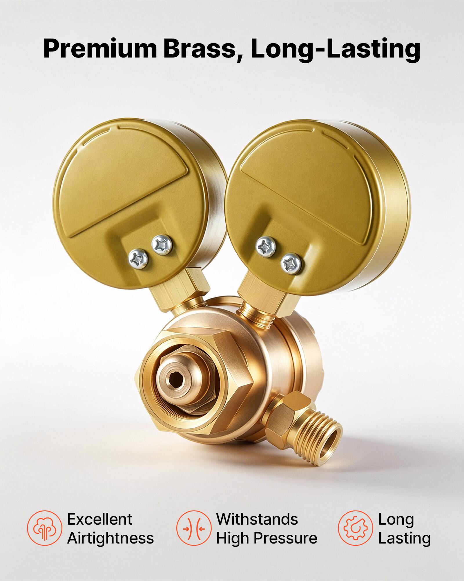 Premium Brass, Long-Lasting

Excellent Airtightness

Withstands High Pressure

Long Lasting