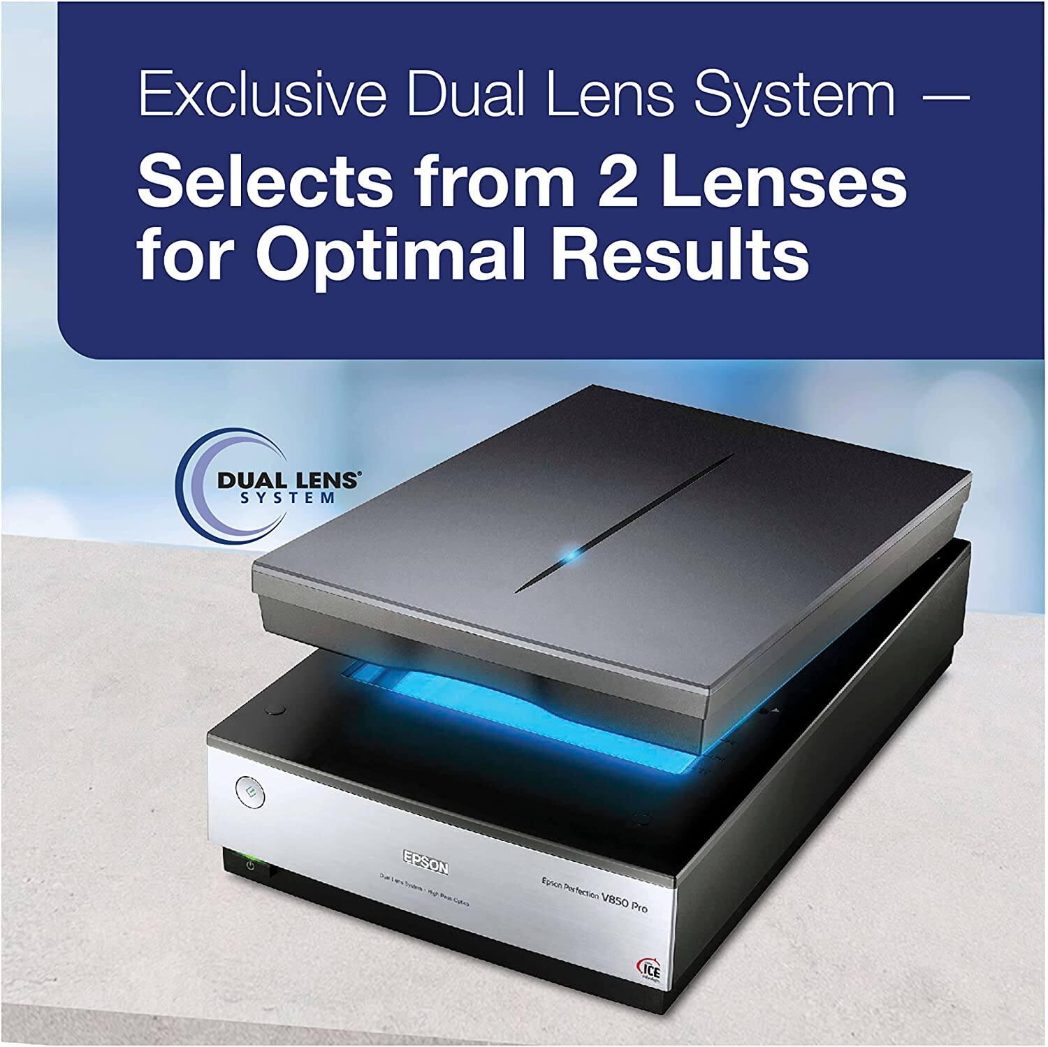 Exclusive Dual Lens System - Selects from 2 Lenses for Optimal Results
