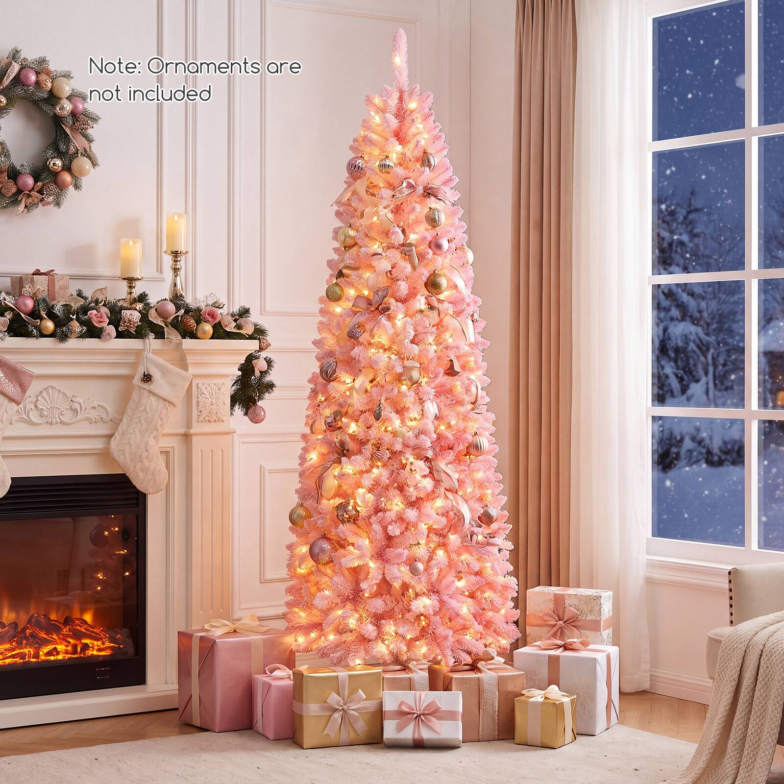 Note: Ornaments are not included
