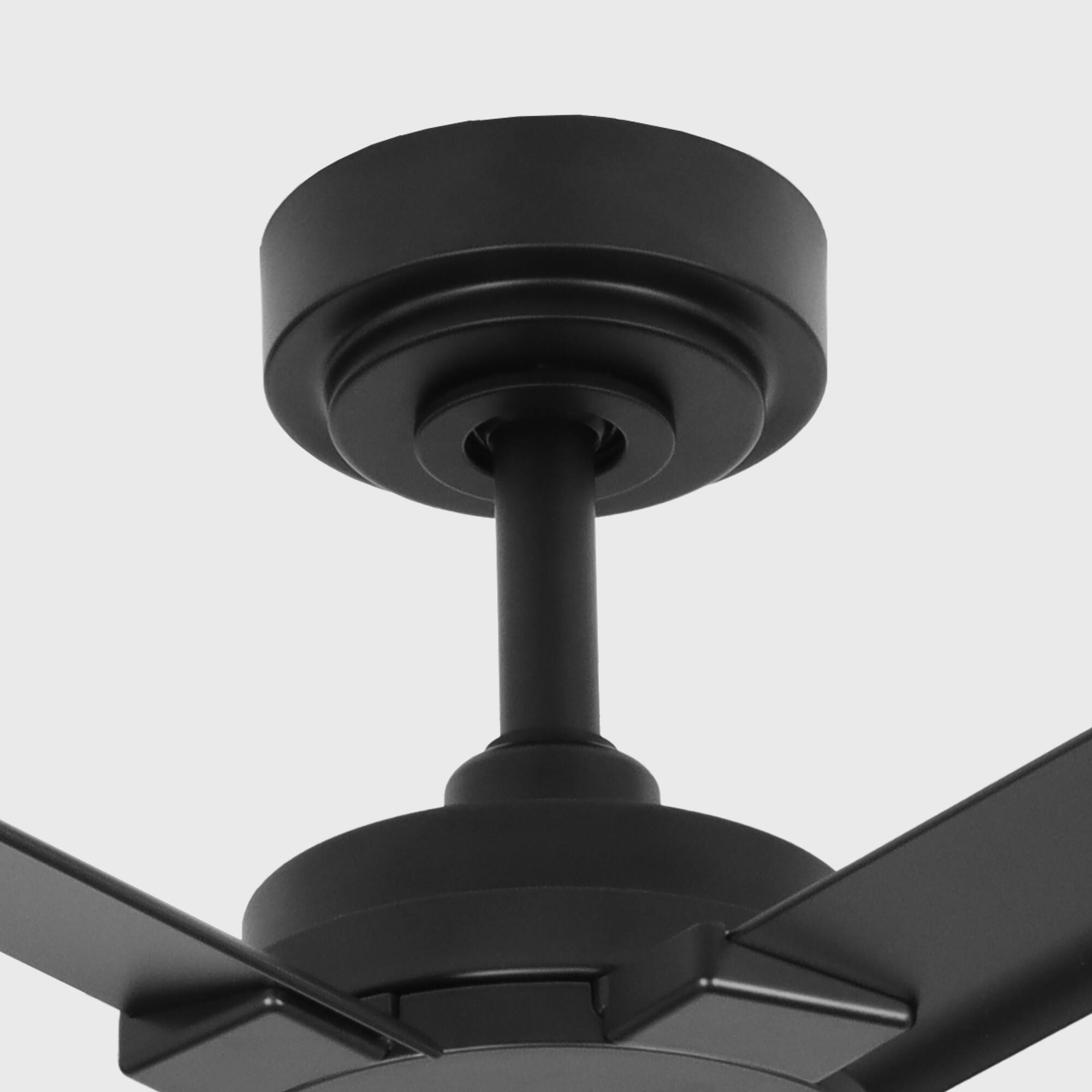 Alt View 5. Parrot Uncle - 72-Inch Wet-Rated Outdoor Aluminum Ceiling Fan with 6-Speed DC Motor & Remote – Ideal for Patios, Gazebos, and More - Black.
