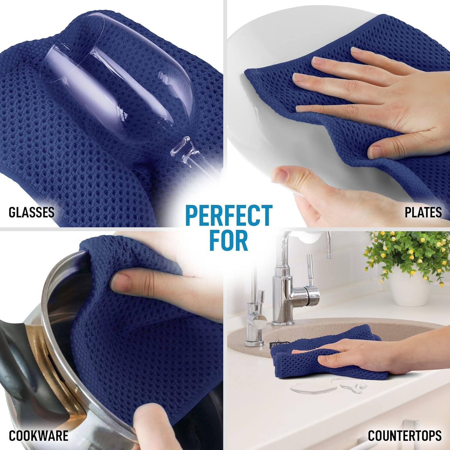 GLASSES  
PERFECT FOR  
PLATES  
COOKWARE  
COUNTERTOPS