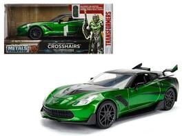Jada - 2016 Chevrolet Corvette Crosshairs From "Transformers" Movie 1/24 Metals - Green