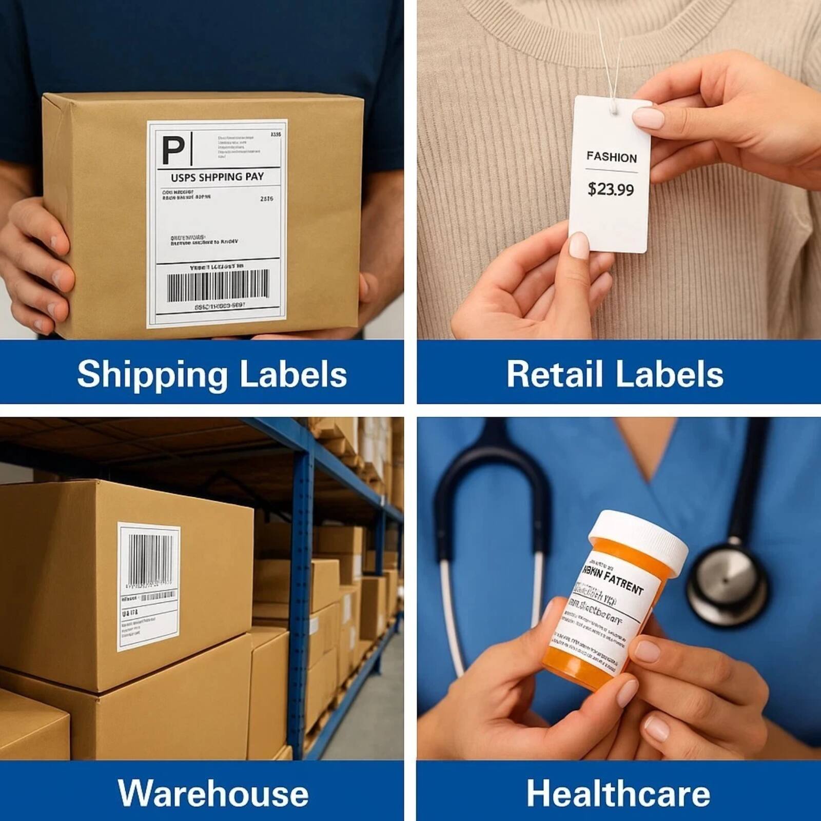 1M P USPS SHIPPING PAY -d SU - -- noo 2015 FASHION $23.99 BnoORE -  -. HL TEE SEREET -  Shipping Labels Retail Labels M - MEUDLIEE JUs  BNN eroth FATRENT - ID SottboGary Warehouse Healthcare