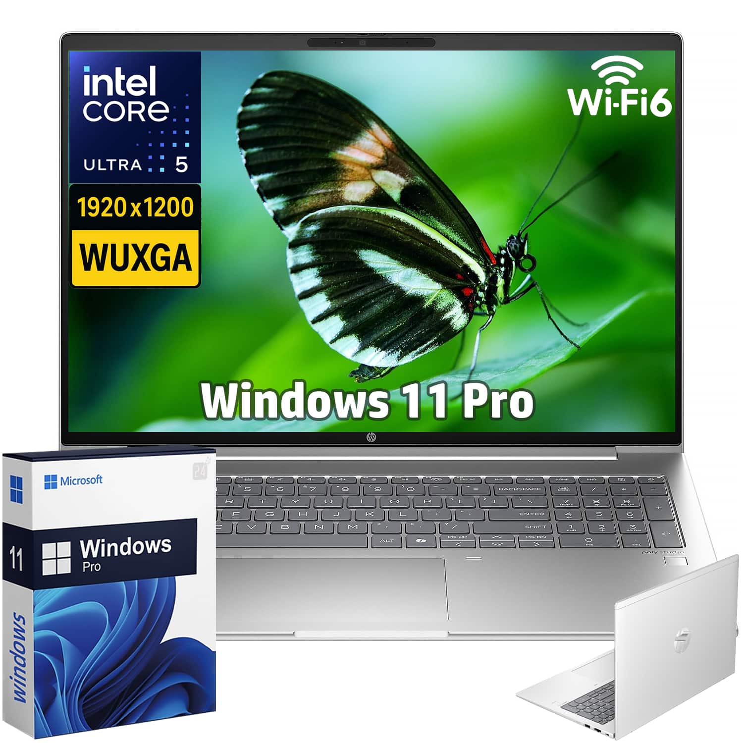 HP - ProBook 460 G11 16" WUXGA Laptop - Intel Ultra 5 125U - 16GB DDR5 RAM, 1TB SSD - Windows 11 Pro - Pike Silver - Pike Silver Aluminum, Gray