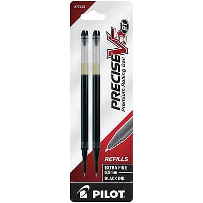 Pilot - Precise V5 RT Rollerball Pen Refill, Extra Fine Tip, 2/Pack (77273) - Black Ink price history on PriceWatchPro