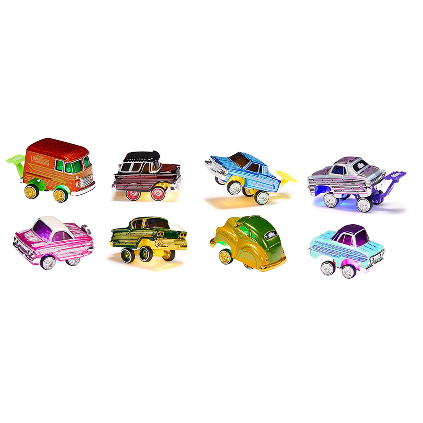 Alt View 1. Car Tuned - "Lowriders Show Glow" Series 4 Set of 8 Pieces Diecast Model Cars by CarTuned.