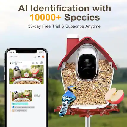AI Identification with 10000+ Species
30-day Free Trial & Subscribe Anytime
16:49
All devices
Smart Camera
15:39:05
A bird detected
A person wandering around
A pet passing by