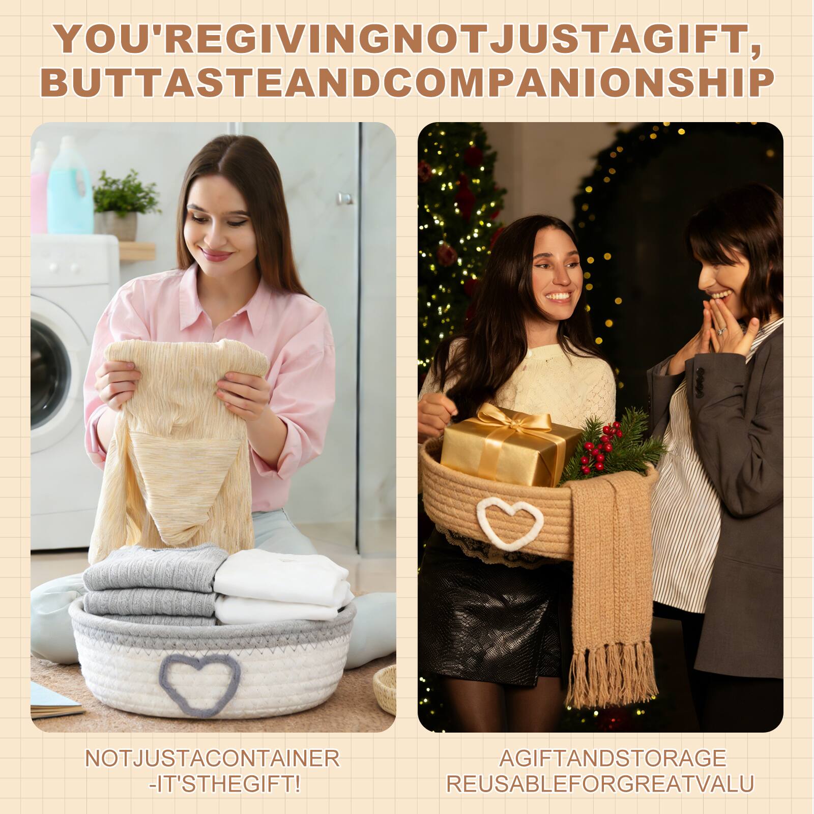 YOU'RE GIVING NOT JUST A GIFT, BUT TASTE AND COMPANIONSHIP

NOT JUST A CONTAINER - IT'S THE GIFT!

A GIFT AND STORAGE REUSABLE FOR GREAT VALUE