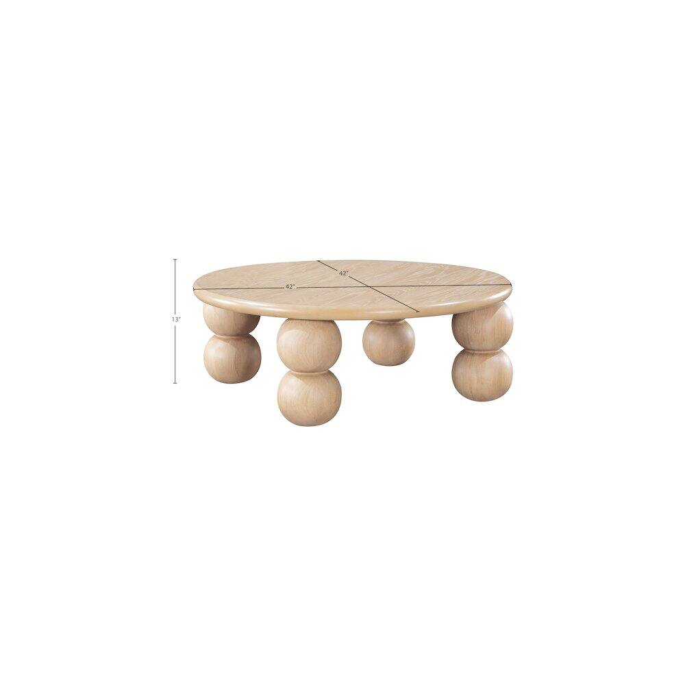 Alt View 4. Meridian Furniture - Kelvin Coffee Table - Natural.