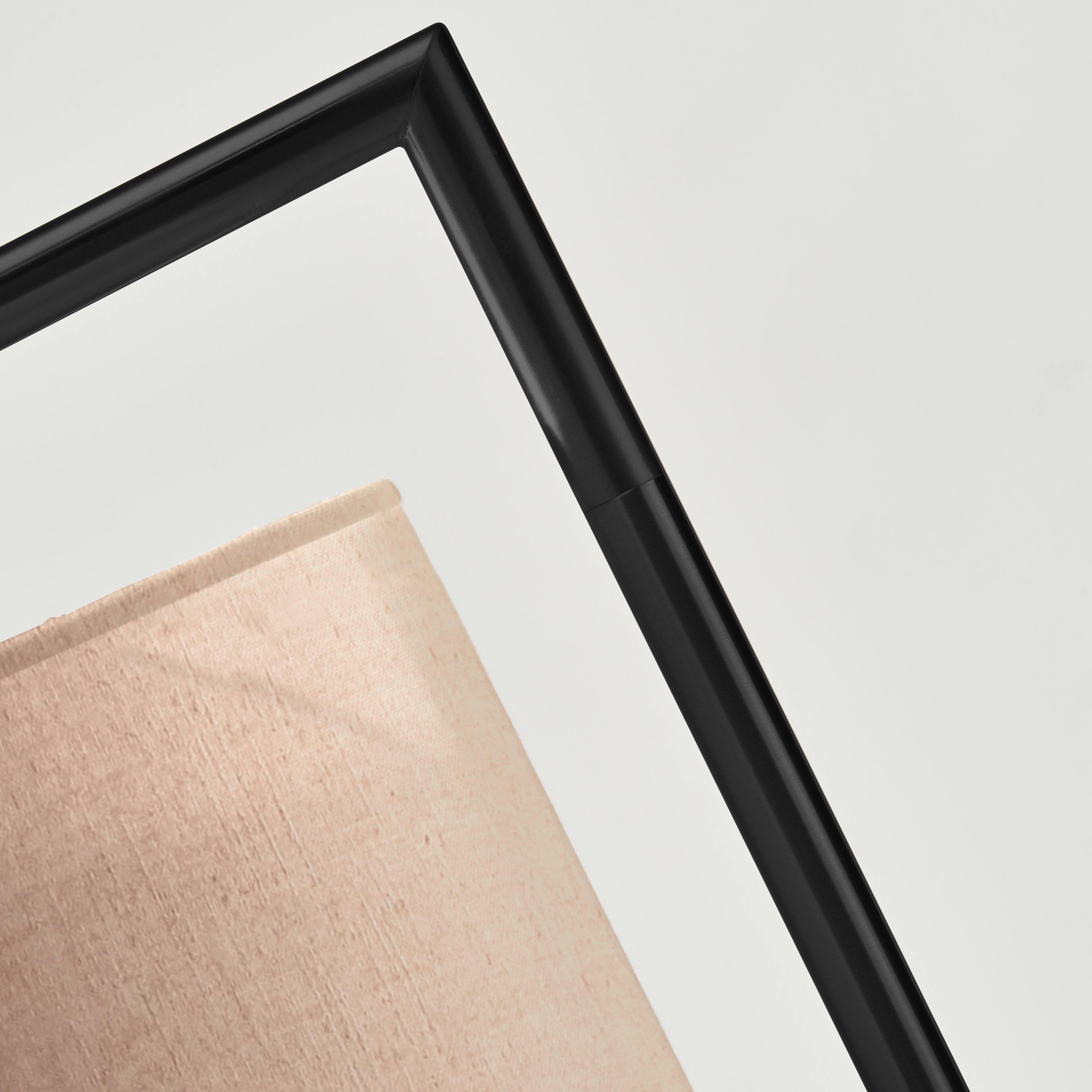 Alt View 7. Brightech - Montage Modern LED Midcentury Modern Arc Super Bright Floor Lamp with Beige Fabric Drum Shade - Classic Matte Black.