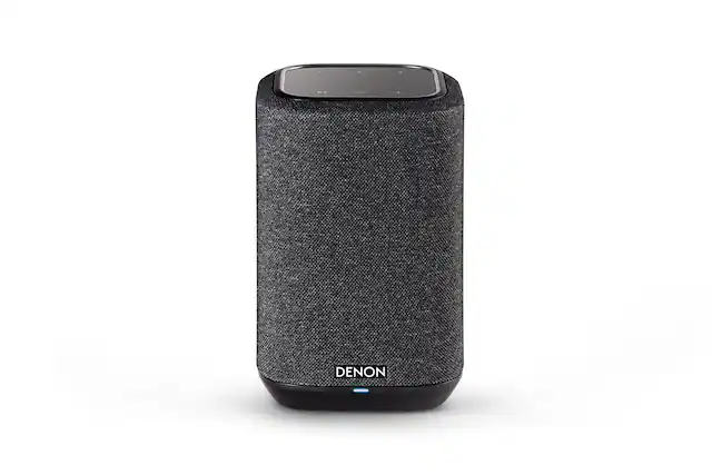 Front. Denon - Home 150NV Smart Wireless Capability Powered Speaker - Black.