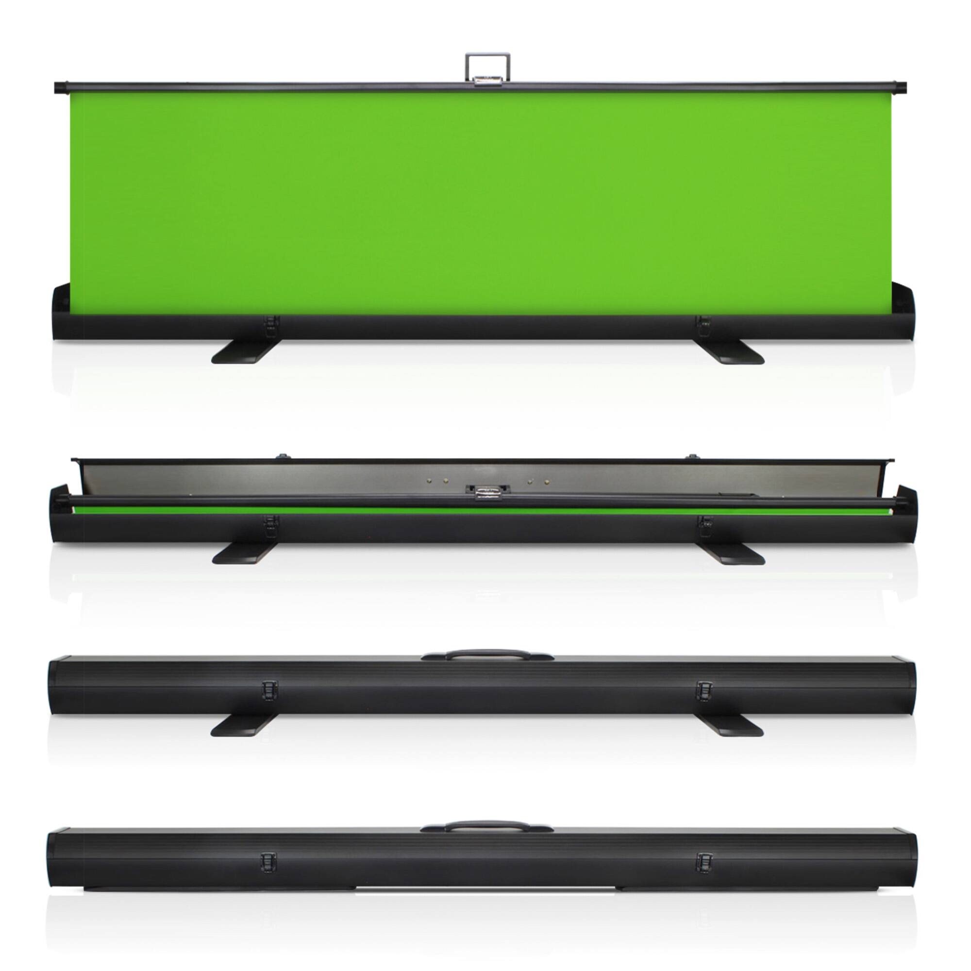Alt View 1. KHOMO GEAR - Pull-Up Green Screen – Collapsible Chroma Key Backdrop for Photo, Streaming, and Video Production.