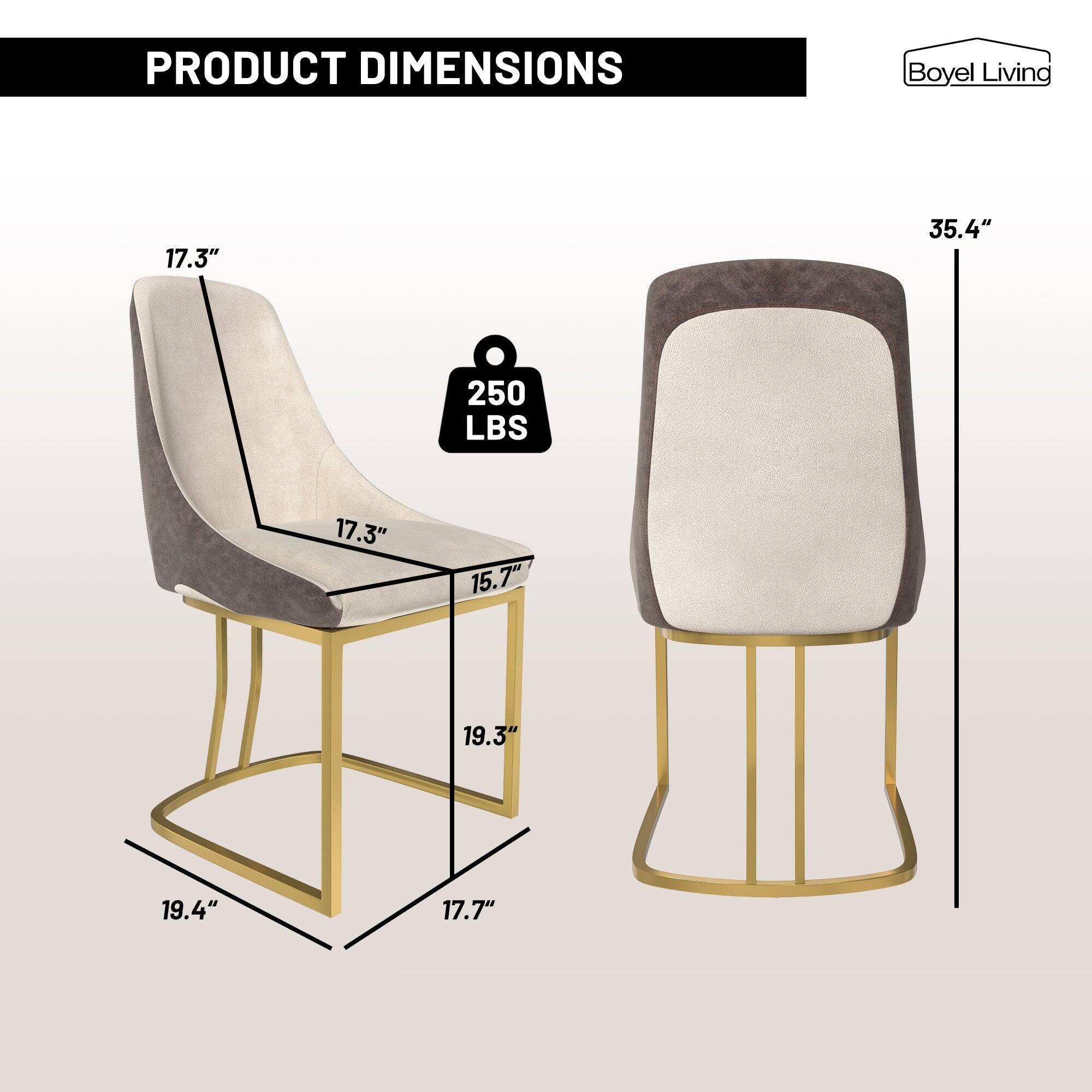 PRODUCT DIMENSIONS  
Bovel Living  
17.3" x 17.3" x 15.7" x 19.3" x 19.4" x 17.7"  
35.4"  
250 LBS