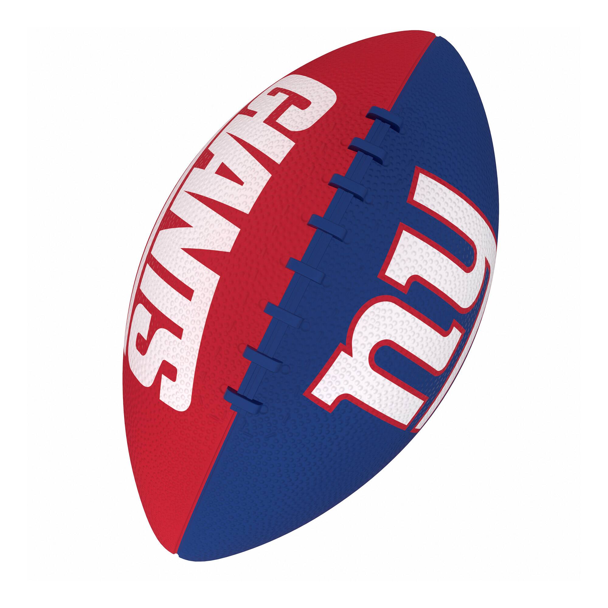 Alt View 3. Logo Brands - New York Giants Pinwheel Logo Junior Football - Multicolor.