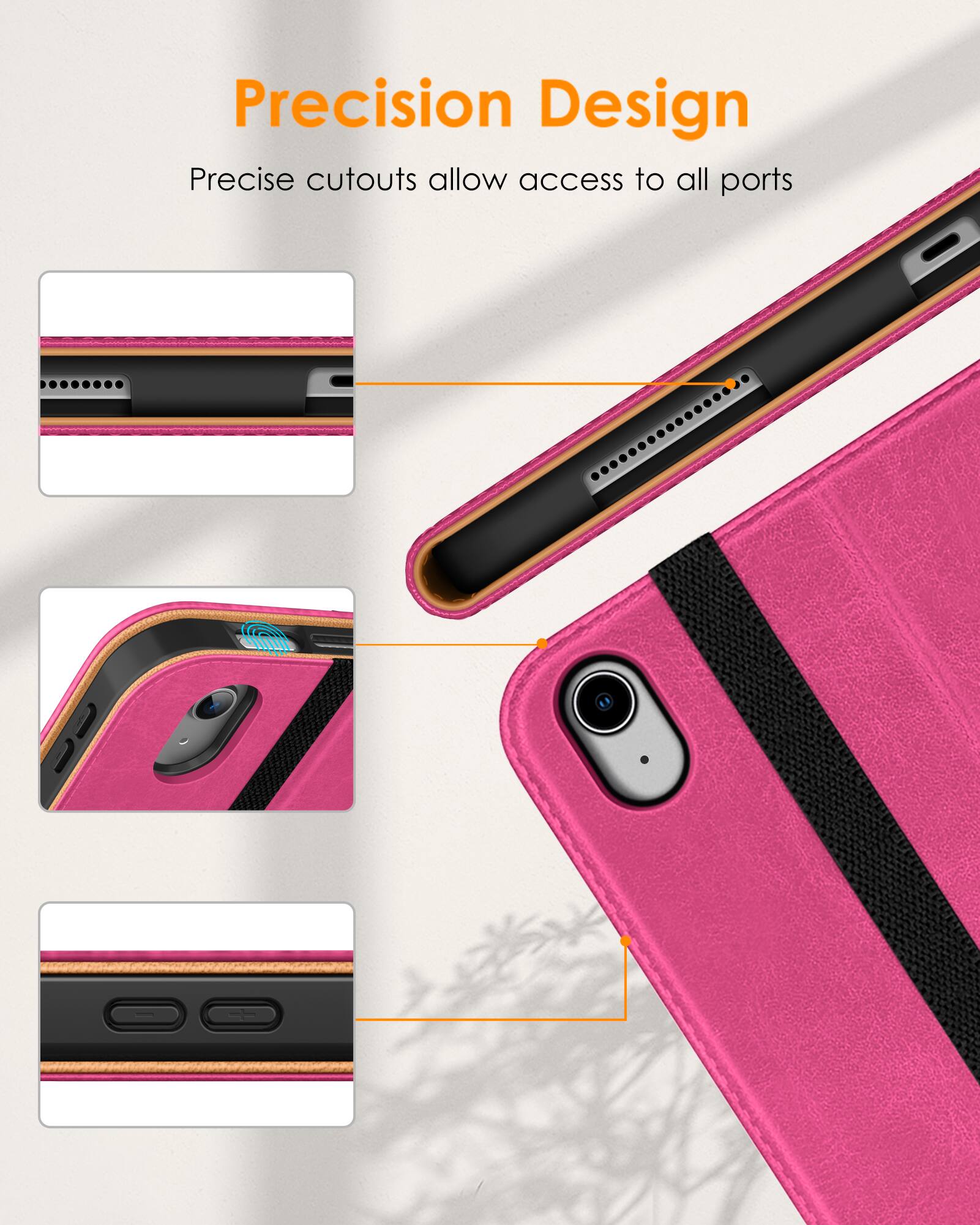 Precision Design  
Precise cutouts allow access to all ports