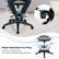Loose to Adjust Tight to Fix 5.5" 360 Height Adjustable Foot Ring Rest your legs and feet Provide comfortable sitting experience