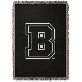 Chad & Jake - Brown Bears Woven Blanket - Black