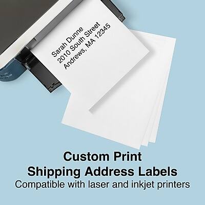Custom Print Shipping Address Labels  
Compatible with laser and inkjet printers  

Sarah Dunne  
2010 South Street  
Andrews, MA 12345