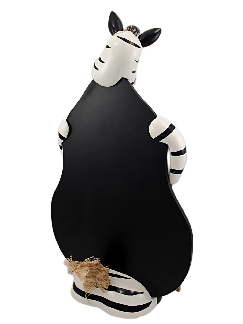 Alt View 2. Zeckos - Comical Zebra Chalkboard Menu Board Wild Animals - Black.